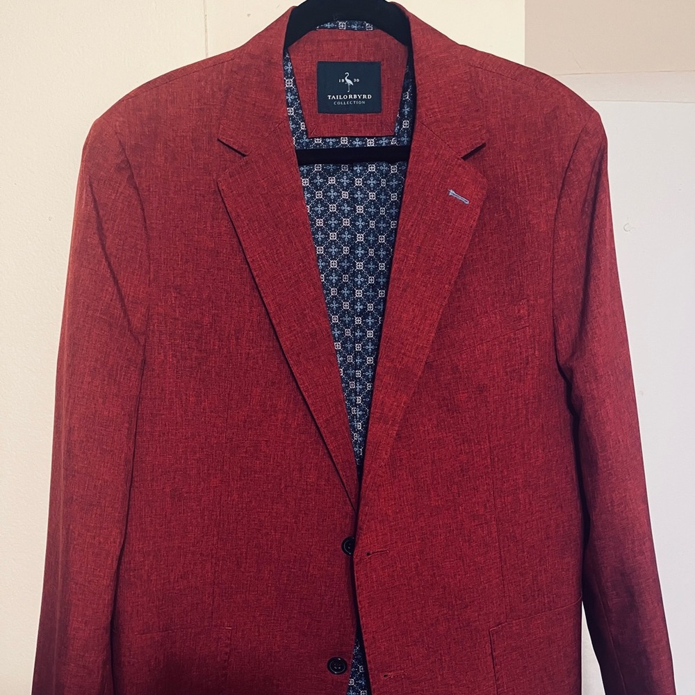 Tailorbyrd Men's Bold Red Blazer